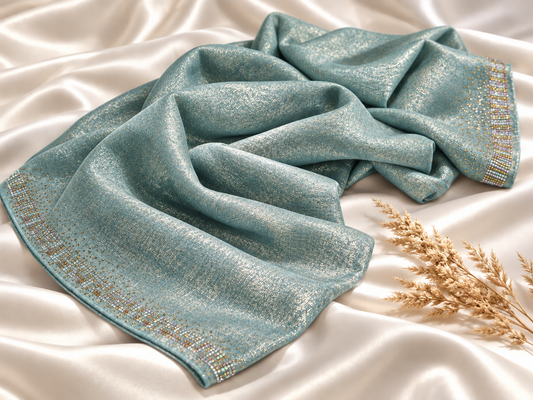 Premium Kashka Hijab with DMC Stone Work
